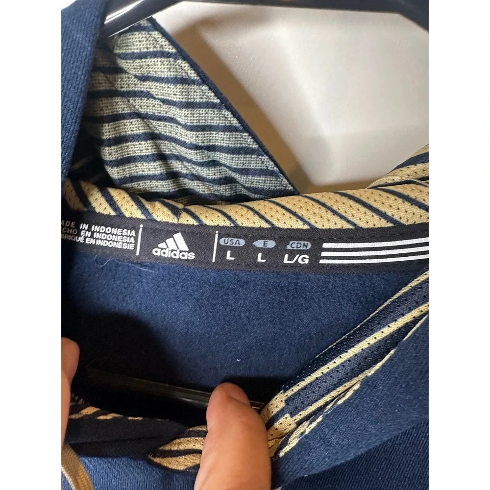 Adidas Georgia Southern Eagles NCAA Navy Blue Climawarm Hoodie Mens Large NEW